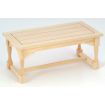 Bare Wood Refectory Table for 12th Scale Dolls House