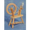 Bare Wood Spinning Wheel for 12th Scale Dolls House