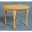 Bare Wood Round Table for 12th Scale Dolls House