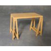 Bare Wood Trestle Table for 12th Scale Dolls House