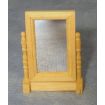Bare Wood Swivel Mirror for 12th Scale Dolls House