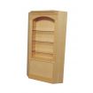 Bare Wood Deluxe Single Corner Shelf for 12th Scale Dolls House