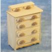 Bare Wood Chest of Drawers for 12th Scale Dolls House