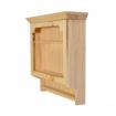 Bare Wood Shaker Style Wall Cabinet for 12th Scale Dolls House