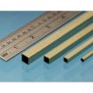 Albion Alloys Square Brass Tube 305mm Length