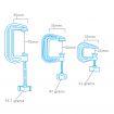 Model Craft G Clamp Set of 3