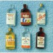 Spirit Bottles x 6 for 12th Scale Dolls House