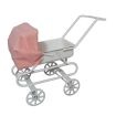 Pink Hooded Pram for 12th Scale Dolls House