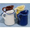 Jugs Various Colours x 4 for 12th Scale Dolls House
