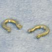 2 x Brass Horse Shoes for 12th Scale Dolls House