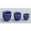 Set of 3 Blue Pots for 12th Scale Dolls House