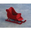 Red Metal Sleigh for 12th Scale Dolls House