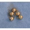 Gold Baubles Pack of 5 for 12th Scale Dolls House