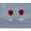 Red Wine Glasses for 12th Scale Dolls House