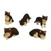 Black and White Cats 5 Assorted for 12th Scale Dolls House