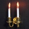 12V Double Candle Wall Light for 12th Scale Dolls House