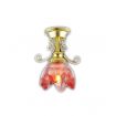 12V Lily Ceiling Light Red Shade for 12th Scale Dolls House
