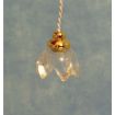 12V Clear Lily Ceiling Lamp for 12th Scale Dolls House