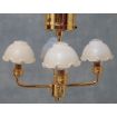 3V LED Ceiling Light with 4 Piecrust Shades for 12th Scale Dolls House
