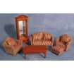 Striped Lounge Suite for 12th Scale Dolls House
