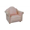Pink Pattern Armchair for 12th Scale Dolls House