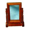 Oak Swivel Mirror for 12th Scale Dolls House
