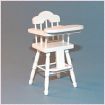White High Chair for 12th Scale Dolls House