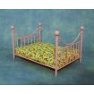 Pink Metal Bed for 12th Scale Dolls House