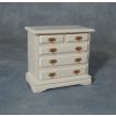 White Chest of Drawers for 12th Scale Dolls House