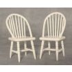 White Chairs x 2 for 12th Scale Dolls House