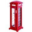 Traditional Red British Telephone Box for 12th Scale Dolls House