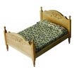Pine Bed for 12th Scale Dolls House