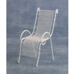 White Garden Chair for 12th Scale Dolls House