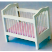 White Cot for 12th Scale Dolls House