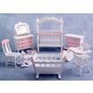 Pink Nursery Furniture Set for 12th Scale Dolls House