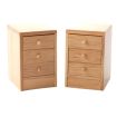 Pair of Modern Bedside Drawers for 12th Scale Dolls House