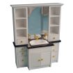 Deluxe White Sink Unit for 12th Scale Dolls House