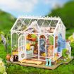 Rolife White Flower House DIY Miniature Dollhouse Kit