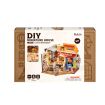 Rolife Corner Bookstore DIY Miniature Dollhouse Kit