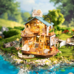 Rolife Puppy's Cosy Villa DIY Miniature Dollhouse Kit