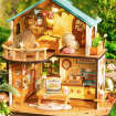 Rolife Puppy's Cosy Villa DIY Miniature Dollhouse Kit