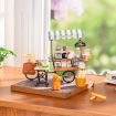Rolife Aromatic Coffee Cart DIY Miniature Dollhouse Kit