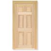 Wood Door With Architrave for 12th Scale Dolls House