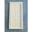 White Wooden 6 Panel Door for 12th Scale Dolls House