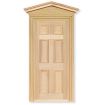Wooden Front Door for 12th Scale Dolls House