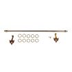 Expanding Curtain Rail 118 to 220mm Brass Finish