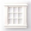 Georgian 9 Pane Window 96mm x 77mm for 1/12 Scale Dolls House
