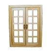 Wooden French Windows for 12th Scale Dolls House