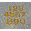 Brass Door Numbers for 12th Scale Dolls House