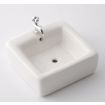 Square White Sink with Chrome Tap for 12th Scale Dolls House